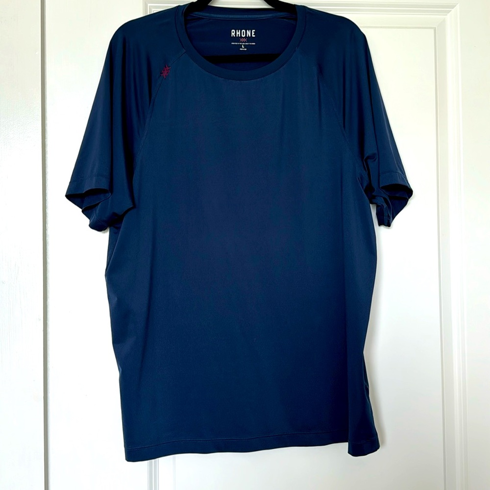 Navy Rhone workout top for men size large